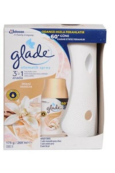 Glade Otomatik Sprey Ipeksi Vanilya Makine + Yedek 269 Ml