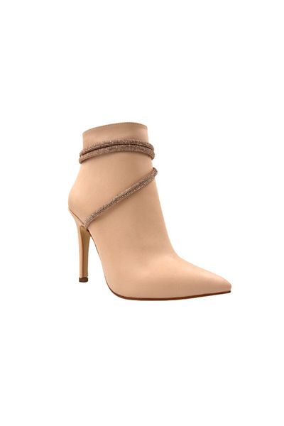Park Moda Γυναικείες μπότες Parkmoda Kbt130 με τακούνι Stone