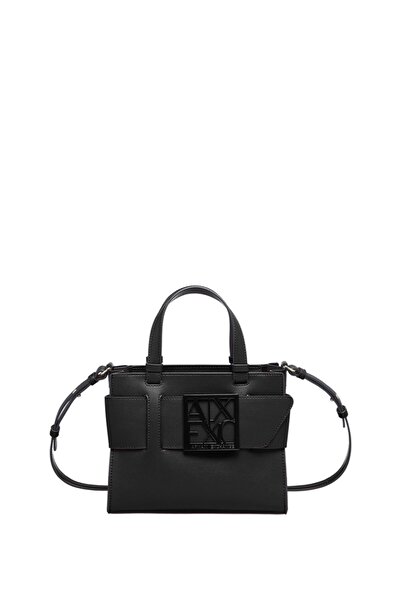 Armani Exchange El Çant, Standart, Siyah