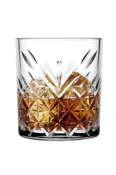 Paşabahçe Timeless Decorated Whiskey Glass 345 Cc 4-Piece 52790