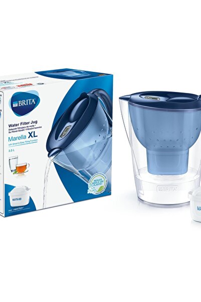 BRITA Marella XL 12x Maxtra Pro All-in 12 Filtreli Su Arıtma Sürahisi - Mavi ...