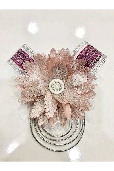 canan dizayn Αξεσουάρ λουλουδιών ασημί, διχτυωτό 11x11 cm (1 τεμάχιο)