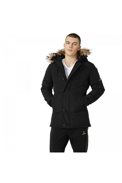 lumberjack 10104504   Sn54 Freddy Coat Coat Μαύρο Ανδρικό Παλτό