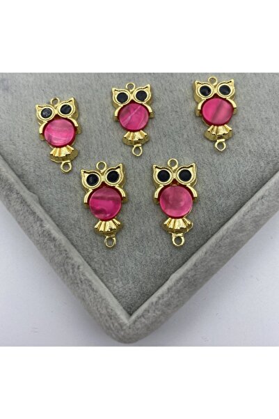 Hedef Bijuteri 1 قطعة قلادة نموذج البومة الفوشيا بيرليسسينت