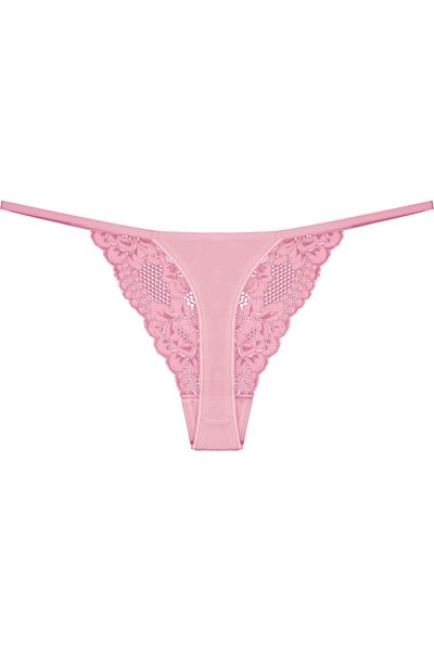 Zena Pink Lace Thong Women's Panties