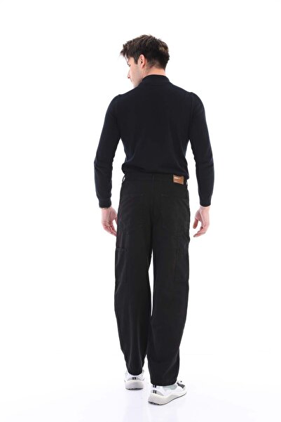 Darkly Jeans Erkek Siyah Carpenter Pantolon