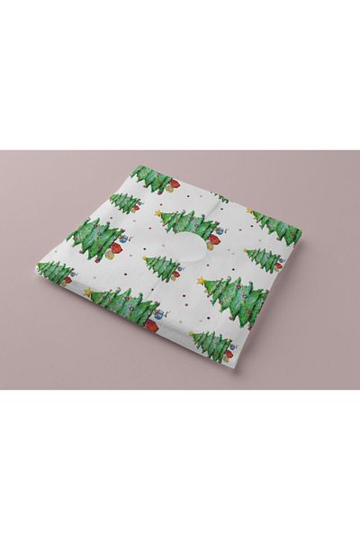 Fatofotofan Christmas Tree Patterned Package Paper A4 10 Pieces