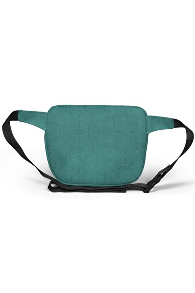 Coral High Faux Leather Green Waist Bag