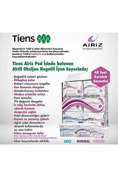 Airiz Hygienic Pad Set of 6, 98 Pieces