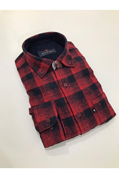 ERTEN Erkek Kırmızı Oduncu Gömlek