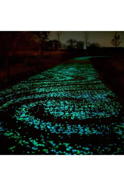 indirimhareketi Gece Karanlıkta Işık Vererek Parlayan Dekoratif Çakıl Taşları