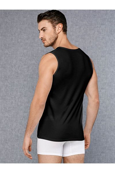 Doreanse Men's Modal Wide Collar Zero Sleeve Undershirt 2015