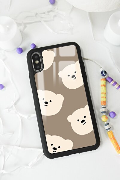 Spoyi Iphone X - Xs Uyumlu Sweet Face Tasarımlı Glossy Telefon Kılıfı