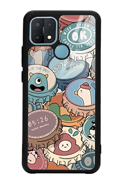 Spoyi Oppo A15 - A15s Crown Cap Tasarımlı Glossy Telefon Kılıfı