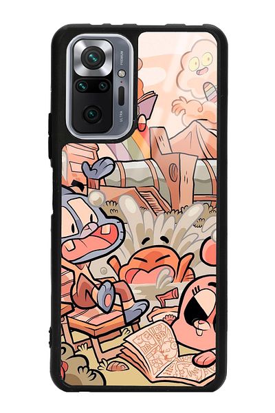 Spoyi حافظة هاتف لامعة بتصميم Xiaomi Redmi Note 10 Pro - Max Gumball