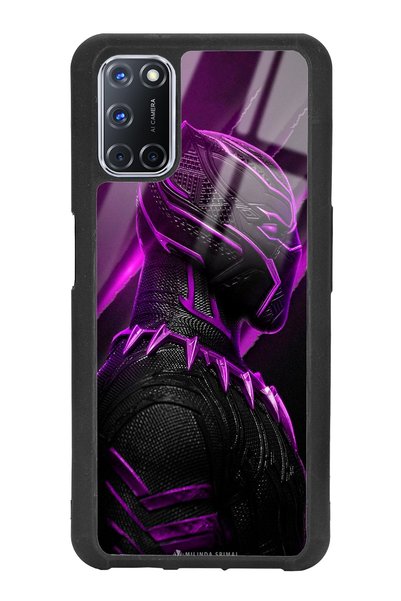 Spoyi Oppo A72 Black Panther Design Glossy Phone Case