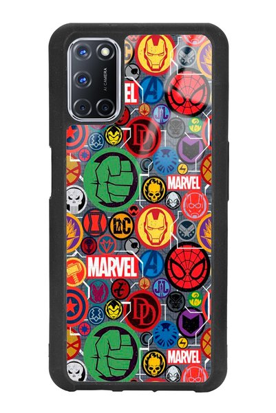 Spoyi Oppo A72 Marvel Face Design Glossy Phone Case