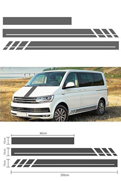 Dijitonline Transporter 3 Parça - Araba Sticker Oto Sticker 85x15 - 250x15cm