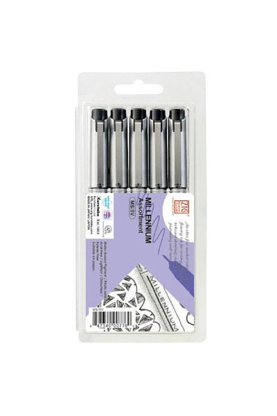Zig Millennium Technical Drawing Pen Set of 5 Black