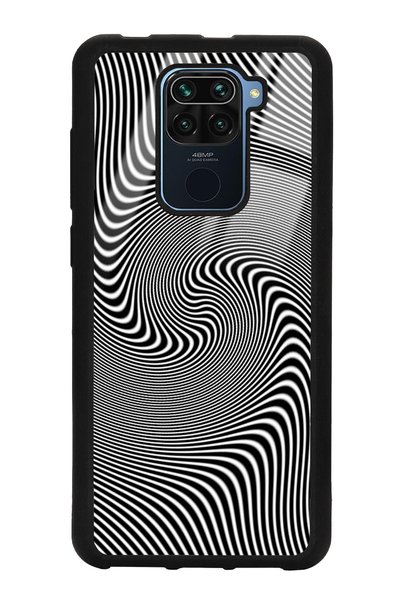 Spoyi حافظة هاتف لامعة بتصميم موجة Triptrance لهاتف Xiaomi Redmi Note 9