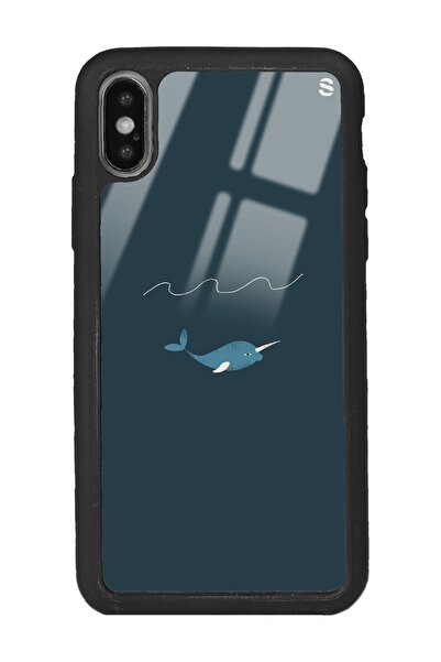 Spoyi Iphone Xs Max Doodle Fish Tasarımlı Glossy Telefon Kılıfı