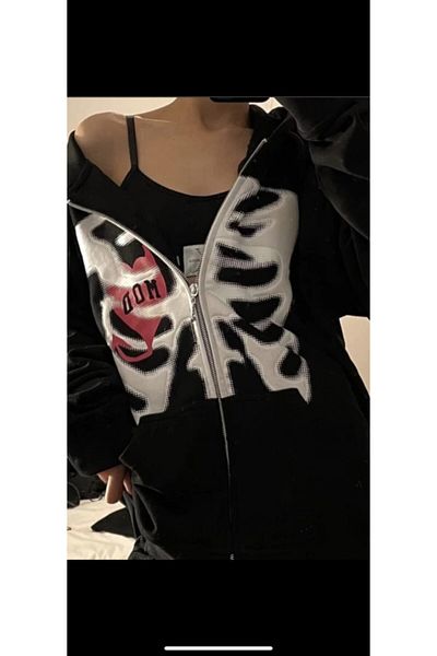 Köstebek Harajuku Anime - Unisex Hoodie Omu και Σχέδιο Καρδιάς