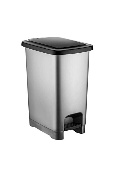 Şen Yayla Şenyayla 4284 60 Lt Slim Pedallı Plastik Çöp Kovası Siyah Kapaklı