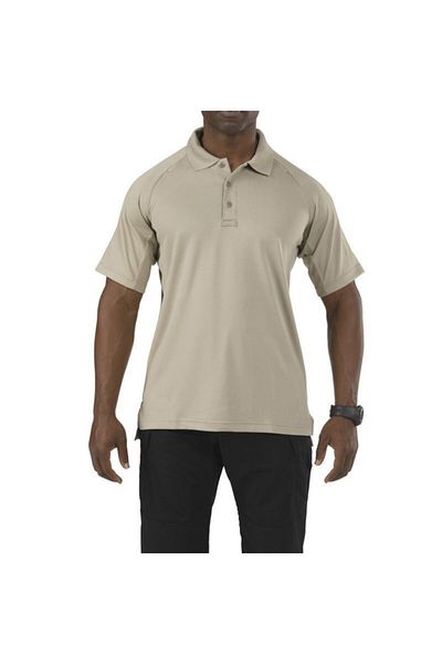 5.11 Tactical Beige Men's Polo Neck T-Shirt - Performance