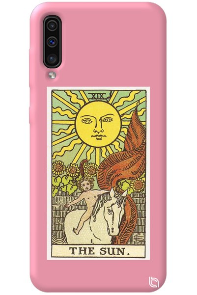 WANNA PROTECT Samsung Galaxy A70 Pink Color the Sun Inside Velvet Patterned S...