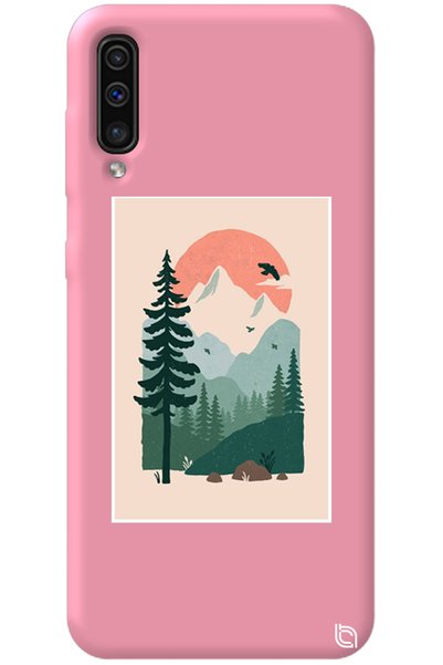 WANNA PROTECT Silicone Phone Case for Samsung Galaxy A70 Pink Color Wild Oak ...