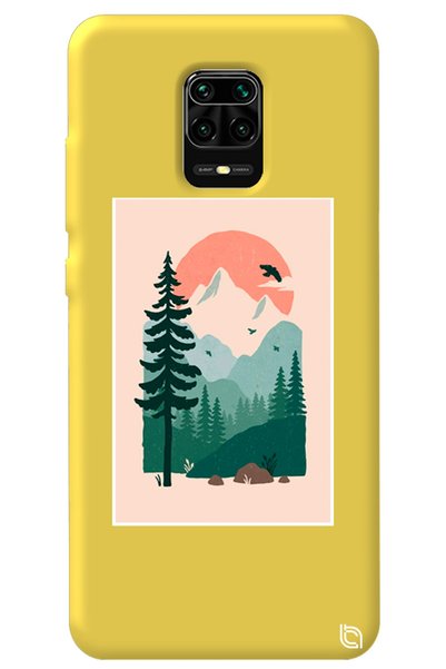 WANNA PROTECT حافظة هاتف Xiaomi Redmi Note 9 Pro باللون الأصفر وايلد أوك سيلي...