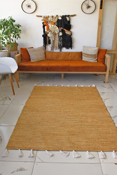 Rugs Modern Halı Moroccan 9002 White Tasseled Bohomian and Modern Kilim