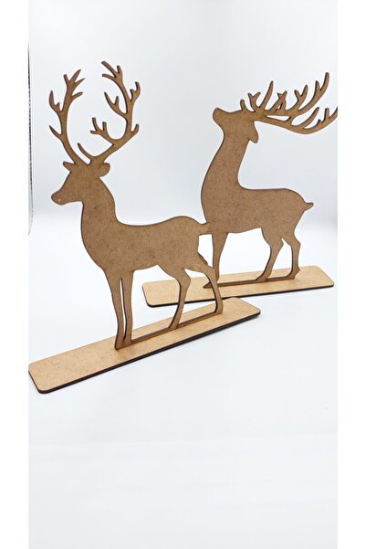 ALAZ TASARIM HOBİ Ornament de Anul Nou din 2 piese de cerb