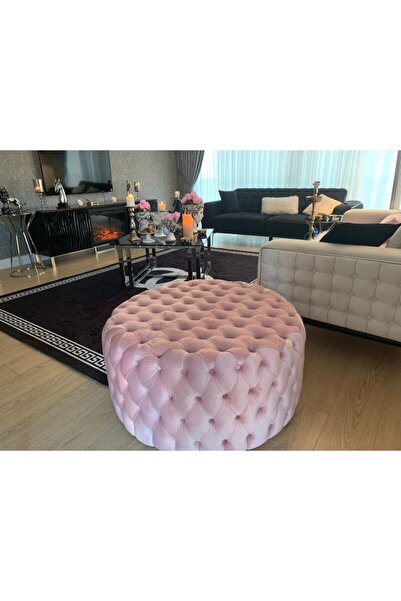 PUFHOME Yuvarlak Chester Orta Puf (90CM)