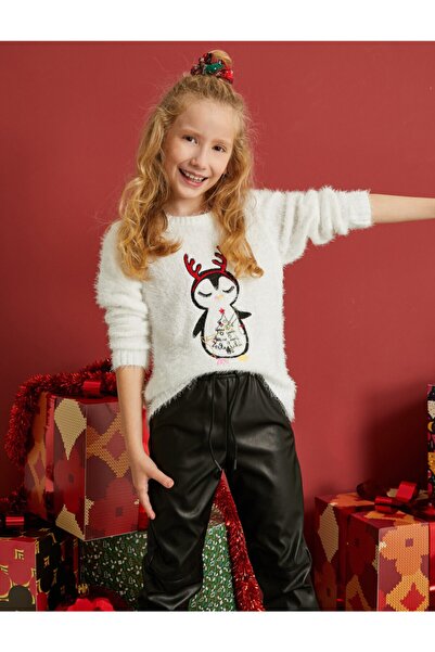 Koton Pulover alb pentru fete 2KKG97789OT