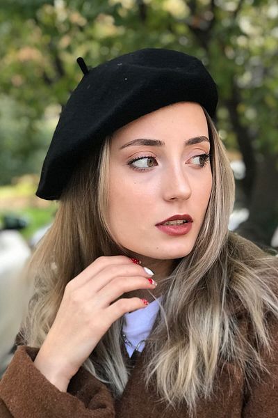 Novon Giyim & Aksesuar 100% Felt Premium French Painter Beret