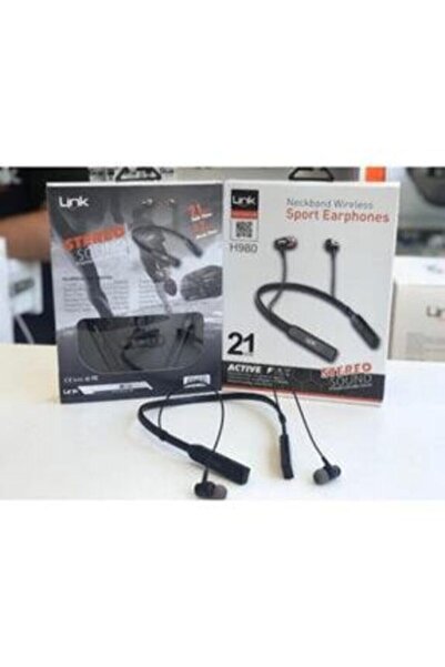 Linktech H980 Bluetooth Kulaklık Neckband Boyun Askılı Siyah