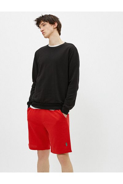 Koton Men's Red Shorts 1YAM41607MK