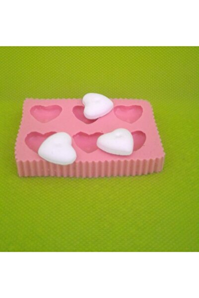 AnkaHobiMarket Altılı Küçük Kalp Silikon Kalıp