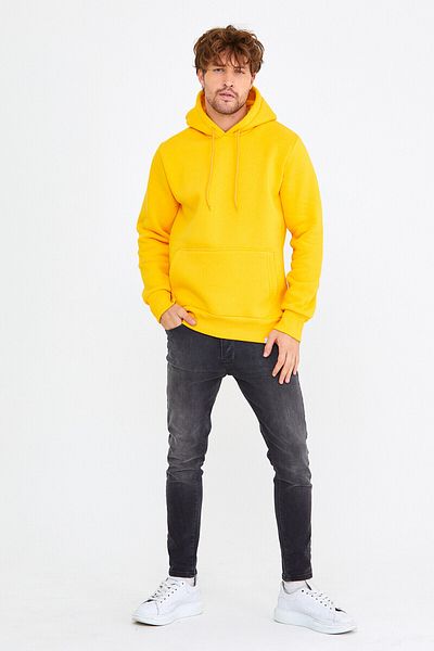 AMAZING CRASH Κίτρινο Unisex Hooded Kangaroo Pocket Basic φούτερ