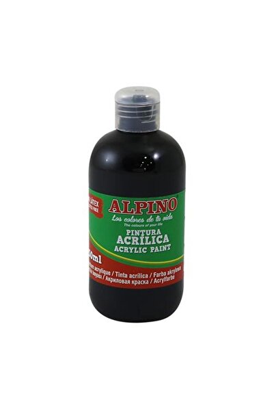 Dolphin Alpıno Dv-033 Akrilik Boya Koyu Siyah 250 ml