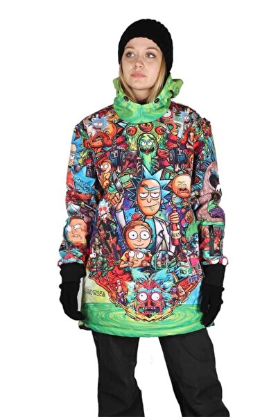 Tıklaalbeni Snowsea Rick & Morty Ss8003 Kadın Kayak Ve Snowboard Montu