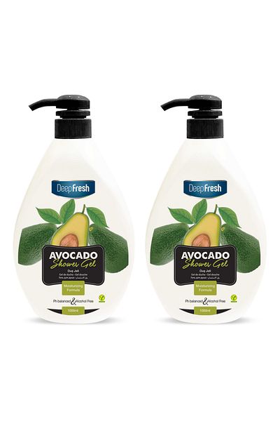 Deep Fresh Shower Gel Avocado 1 Lt X 2 Pieces