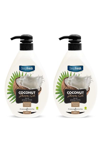 Deep Fresh Shower Gel Coconut 1 lt X 2 Pieces
