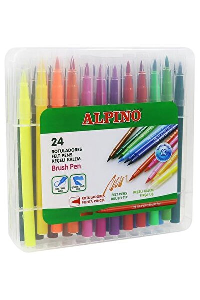 Genel Markalar Marka: Alpino Ar-000183 Fırça Uçlu 24 Renk Keçeli Kalem Katego...