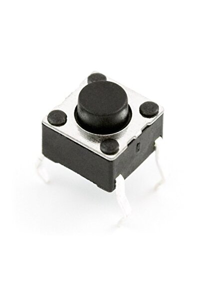 Robotistan 4 Pinli Push Buton - Siyah (6x6x5 Mm)