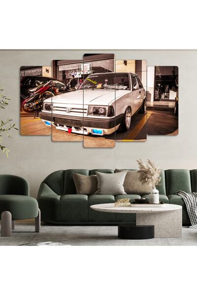 EVLOYA Tofaş Şahin - 5 Parçalı Araba Tablo