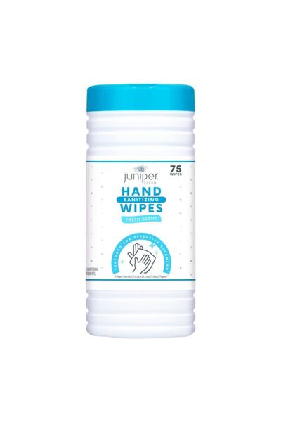 Juniper Clean Hand Cleaning Wet Wipes 75Pcs