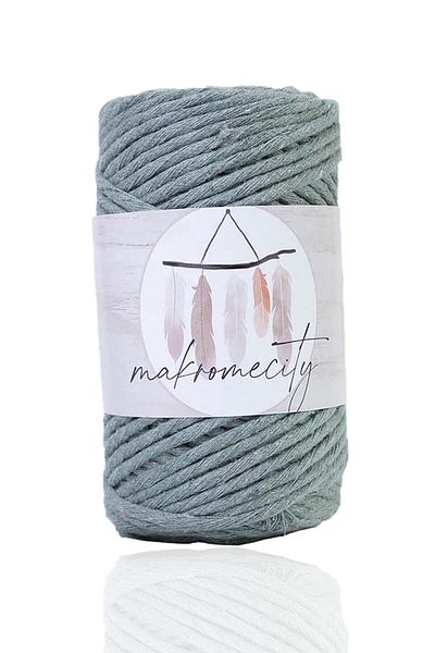 Makromecity Premium Tearable Macrame Floss 3mm Single Twist Makrame Tearable Hobby Floss Σετ 2 2 τεμαχίων Πράσινο Καγκλά