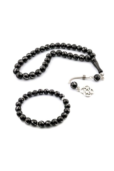 PİGADO Metal Nokta Işleme Küre Kesim Gürcistan Oltu Tesbih Bileklik Seti